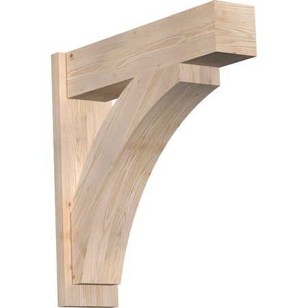 Ekena Millwork Thorton Block Smooth Outlooker, Douglas Fir, 7 1/2"W x 30"D x 30"H OUT08X30X30THR05SDF